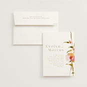 "colorwash floral" - Wedding Invitations in Blossom by Angela Marzuki - Invitation with Envelope