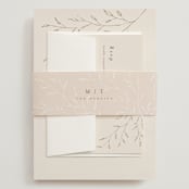 "tortina" - Wedding Invitations in Taupe by chocomocacino - Assembled with Belly Band