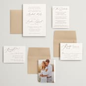 "Luxe script" - Wedding Invitations in Pearl by Hooray Creative - Invitation Suite