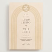 "Chuppah Arch" - Wedding Invitations in Desert Sun by Laura Bolter - Front