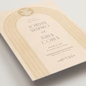"Chuppah Arch" - Wedding Invitations in Desert Sun by Laura Bolter - Detail