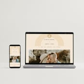"Chuppah Arch" - Wedding Invitations in Desert Sun by Laura Bolter - FREE Wedding Website