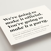 "Make it official" - Wedding Invitations in Panda by Lea Delaveris - Detail