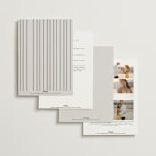 "Align" - Wedding Invitations in Linen by JoAnn Jinks - Back of Card Options