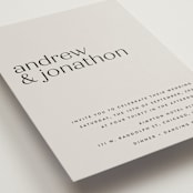 "Align" - Wedding Invitations in Linen by JoAnn Jinks - Detail