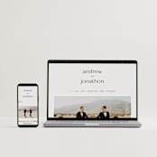 "Align" - Wedding Invitations in Linen by JoAnn Jinks - FREE Wedding Website