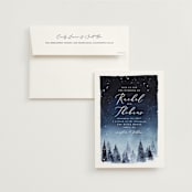 "Let it Snow" - Wedding Invitations in Celestial by Anastasia Makarova - Invitation with Envelope