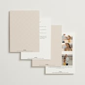 "Everlasting" - Wedding Invitations in Latte by Jennifer Postorino - Back of Card Options