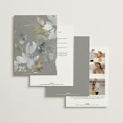 "Spring Dash" - Wedding Invitations in Pewter by Grace Kreinbrink - Back of Card Options