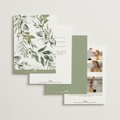 "More Than Words" - Wedding Invitations in Bridal White by Design Lotus - Back of Card Options