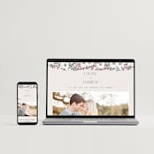 "Illuminated Storybook" - Wedding Invitations in Linen by Alethea and Ruth - FREE Wedding Website