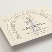 "Sealed" - Wedding Invitations in Daisy by Baumbirdy - Detail