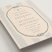 "nautical nuptials" - Wedding Invitations in Sea Breeze by Rebecca Durflinger - Detail