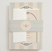 "nautical nuptials" - Wedding Invitations in Sea Breeze by Rebecca Durflinger - Assembled with Belly Band