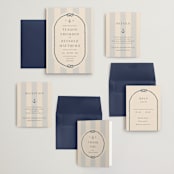 "nautical nuptials" - Wedding Invitations in Sea Breeze by Rebecca Durflinger - Invitation Suite
