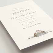 "Rustic Barn" - Wedding Invitations in Fawn by AK Graphics - Detail