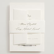 "Rustic Barn" - Wedding Invitations in Fawn by AK Graphics - Assembled with Belly Band