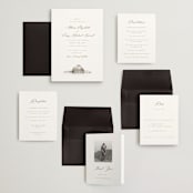 "Rustic Barn" - Wedding Invitations in Fawn by AK Graphics - Invitation Suite