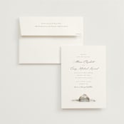 "Rustic Barn" - Wedding Invitations in Fawn by AK Graphics - Invitation with Envelope