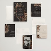 "Fall Garden Bouquet" - Wedding Invitations in Rust by Grace Kreinbrink - Invitation Suite