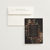 "Fall Garden Bouquet" - Wedding Invitations in Rust by Grace Kreinbrink - Invitation with Envelope