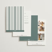 "Fresh Sage" - Wedding Invitations in Olive by Christie Kelly - Back of Card Options