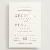 "City Center" - Wedding Invitations in Cotton by Erin L. Wilson - Front