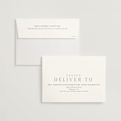 "City Center" - Wedding Invitations in Cotton by Erin L. Wilson - FREE Recipient Addressing
