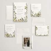 "We Walk Together" - Wedding Invitations in Evergreen by Petra Kern - Invitation Suite