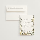 "We Walk Together" - Wedding Invitations in Evergreen by Petra Kern - Invitation with Envelope