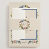 "A wedding in Low Country" - Wedding Invitations in Cornflower by Chris Griffith - Assembled with Belly Band