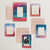 "At Dusk" - Wedding Invitations in Sunset by Sumak Studio - Invitation Suite