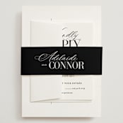 "This and That" - Wedding Invitations in Diamond by Jessica Corliss - Assembled with Belly Band