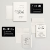 "This and That" - Wedding Invitations in Diamond by Jessica Corliss - Invitation Suite