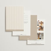 "Lakefront" - Wedding Invitations in Natural by Robert and Stella - Back of Card Options