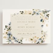 "Swept Away" - Wedding Invitations in Petal by Leah Bisch - Front