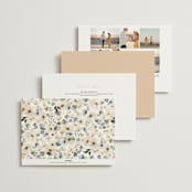 "Swept Away" - Wedding Invitations in Petal by Leah Bisch - Back of Card Options