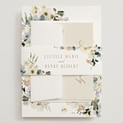"Swept Away" - Wedding Invitations in Petal by Leah Bisch - Assembled with Belly Band