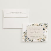"Swept Away" - Wedding Invitations in Petal by Leah Bisch - Invitation with Envelope