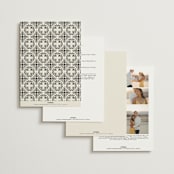"Commonwealth" - Wedding Invitations in Ecru by That Girl Press - Back of Card Options