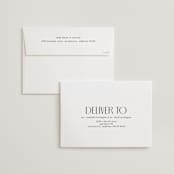 "Commonwealth" - Wedding Invitations in Ecru by That Girl Press - FREE Recipient Addressing