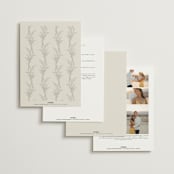"Etched Frame" - Wedding Invitations in Eggshell by Robert and Stella - Back of Card Options