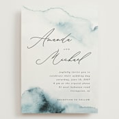"Ocean Vibes" - Wedding Invitations in Sky by Marina Onoprienko - Front