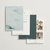 "Ocean Vibes" - Wedding Invitations in Sky by Marina Onoprienko - Back of Card Options
