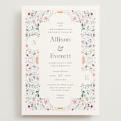 "Delicate Garden" - Wedding Invitations in Wildflower by Ashley DeMeyere - Front