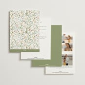 "Avery" - Wedding Invitations in Lemongrass by Jennifer Wick - Back of Card Options