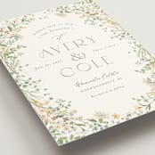 "Avery" - Wedding Invitations in Lemongrass by Jennifer Wick - Detail