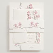 "butter blossoms" - Wedding Invitations in Posie by Phrosné Barwood - Assembled with Belly Band