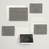 "The Ultimate After Party" - Wedding Invitations in Fog by Becky Nimoy - Invitation Suite