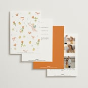"Giardino" - Wedding Invitations in Flame by Pati Cascino - Back of Card Options